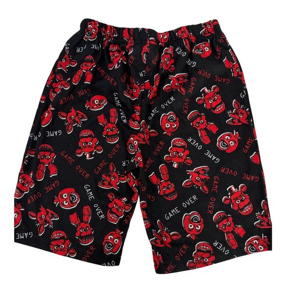 FIVE NIGHTS AT FREDDY'S Sleep Shorts NEW Pull-on "Game Over" Size Child S - Picture 2 of 6